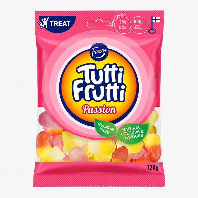 Fazer Tutti Frutti Passion 120g